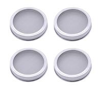 EaseSunny 4-Pack Stainless Steel Sprouting Jar Lids, 7cm 304 Mesh Screen with Excellent Ventilation for Home Garden Germination, Multi-Use Sifter