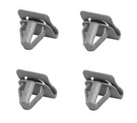 EaseSunny 4PCS Door Panel Clips for Ford F150 2011-2020, Front Skid Plate Oil Filter Access Panel Fasteners, Gray Iron Retainer Pins