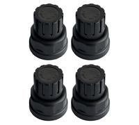 EaseSunny 4pcs Floor Heating Manifold Hand Wheel Switch, M30x1.5 Thread Regulating Cap for Water Distributor and Radiator Temperature Control Valve, Black