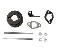 EaseSunny Air Filter Adapter, Interface Kit, Carburetor Part for Honda GX200 GX160 6.5HP Mini Bike, Plastic Metal, Black