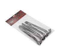 EaseSunny Aluminium Tent Pegs, Camping Stakes, Hexagon Ground Anchors with Hooks, Sturdy Lightweight for Hard Soil, Awning Canopy Support, 10 Pack