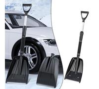 EaseSunny Car Snow Shovel,Ice Scraper,Retractable Snow Remover,Adjustable Angle,Aluminum Head,Detachable Design for Car Windshield Cleaning