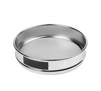 EaseSunny Chrome Plated Sieve 20cm with 304 Stainless Steel Mesh, Double-Layer Frame for Soil Grain Powder Medicine Inspection, 4-600 Mesh Available