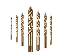EaseSunny Cobalt Step Drill Bit, M35 HSS Cone Drill, 3-13mm Metric Hole Cutter, Tri-Shank for Stainless Steel, Gold Finish for Metalworking