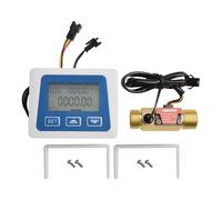 EaseSunny Digital Flow Meter, Low-Power Display Flowmeter for Liquid Water Fuel Measurement Industrial Process Control System