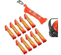 EaseSunny Hanging Line Level, String Level, Bubble Level, Spirit Level, 10pcs Measuring Tool with Hooks for Construction, Bricklaying, Surveying, Woodworking, Orange