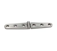 EaseSunny Marine Grade 316 Stainless Steel Strap Hinge, Heavy Duty Butt Hinge for Boat Yacht Hatch Door Cabinet Locker, High Polished Silver, 152x28mm