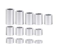 EaseSunny Motorcycle Wheel Axle Spacer Kit, 13PCS Aluminum Alloy Washers, 1" ID 1-1/8" OD, for Custom Cruiser Wheel Alignment