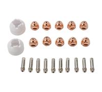 EaseSunny Plasma Torch Consumables, Plasma Cutter Parts, Electrode Nozzle Shield Kit for Thermal Dynamics PCH-51 3XR 4XI 5XR, 22-Piece Replacement Set