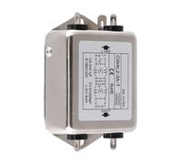 EaseSunny Power Filter, EMI Filter, Noise Suppressor, Single Phase Double Section, 60dB Insertion Loss, Metal Housing, 20A, for Industrial Equipment