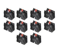 EaseSunny Push Button Switch, Joystick Switch, Stop, ZB2-BE102C Normally Closed, 10A 600V, Brass Terminal, 22mm Mounting, 10 Pack for Industrial Control Panel