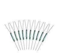 EaseSunny Reed Switch, Magnetic Switch, SPDT Switch, Glass Reed Sensor, 3 Pin Switch for IoT Projects, N/O N/C Induction, 14x2mm, 60V 0.25A, 10 Pack