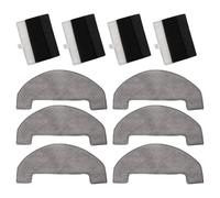 EaseSunny Replacement Filter and Mop Cloth Kit for Mova E20 and E20 Plus Vacuum Cleaners - 4 Filters + 6 Cleaning Cloths, Compatible with E20/E20 Plus Models