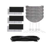 EaseSunny Replacement Parts Kit for V1 Vacuum Cleaner with Roller Brush, Side Brushes, Filters and Microfiber Mop Cloths