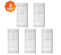 EaseSunny Replacement Washable Filter Kit for Midea S5 Plus and RoboStar iQ400 Plus Vacuum Cleaners - 5-Pack, Filter Paper, Easy Install, Pet & Child-Friendly