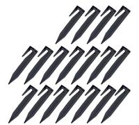 EaseSunny Robot Lawn Mower Boundary Nails, Ground Spikes for Tent Fixing Plastic Anchors, 100pcs Black Garden Pegs