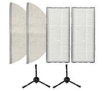 EaseSunny Robot Vacuum Parts, Side Brushes, Filters for Q8 MAX, MAX Plus, Easy Replace, 2-Month Care Kit, 6-Pack