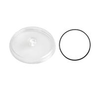 EaseSunny Sand Filter Leaf Trap Cover Lid with Gasket, Replacement Part Compatible with Intex SF15110 Pool Filtration System, Transparent Plastic Upgrade Kit
