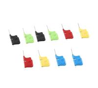 EaseSunny SDK08 Test Clip,IC Test Hook,Electrical Testing Clips,SMD Chip Grabber,Wire Connector Kit,for 0.3mm Pitch Chips,Adjustable Angle,2A 40V,10pcs with Wires,Electronics Repair