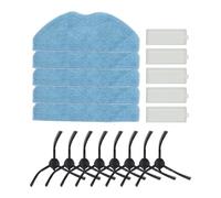 EaseSunny Side Brush, Mop Cloth, Filter Kit for Botslab S8 Plus, 5 Mops, 8 Brushes, 5 Filters, Easy Install Spare Parts