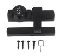 EaseSunny Sliding Door Lock, Code Lock for Sliding Doors, 3 Digit Combination Lock, Zinc Alloy Keyless Entry, Hole-Free Install for Bathroom, Garden, Window, Indoor Security, Black