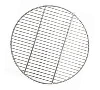 EaseSunny Stainless Steel Round BBQ Grill Net, 43cm Polished Barbecue Grid for Camping Outdoor Picnic Garden Party, Welded Mesh Baking Tray