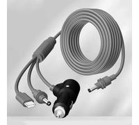 EaseSunny Starlink Mini Power Cable, 3 in DC Extension Cord, USB C Socket, 100W PD Fast Charge, 5m Black Wire for Starlink Mini Dish Antenna