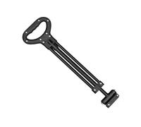 EaseSunny Telescoping Wagon Cart Pull Handle Replacement, Heavy Duty Iron Trolley Grip with 21.3-31.1 Inch Adjustable Rod for Square Metal Frame Half-Folded Camping Carts