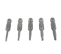 EaseSunny Triangle Head Screwdriver Bits, 1/4 Inch Hex Shank, Alloy Steel, Wearproof, 50mm Length, 5pcs Set for Electric Drills