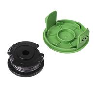 EaseSunny Trimmer Line Spool and Cover Cap, 1.5mm x 6m Replacement for Greenworks 21287 24V, Durable ABS Spool with Nylon Thread, Fast Cutting Grass Edger Parts for Garden Maintenance