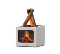EaseSunny USB Aroma Diffuser, Essential Oil Diffuser, Humidifier with Simulated Flame Effect, 7-Color Ambient Light, Timer Settings, for Bedroom, Living Room, Office Relaxation
