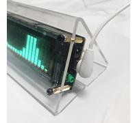 EaseSunny VFD Music Spectrum Analyzer, Audio Visualizer Display, Rhythm Indicator, 10 Modes Noise Learning, MEMS Mic Input, for DJ Party Home Decor