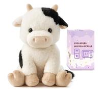 Easfan Microwavable Stuffed Animals Weighted Cow Plushie for Warmth-Comfort Cute Soft Plush Toys for Adults & Kids,12.5inch