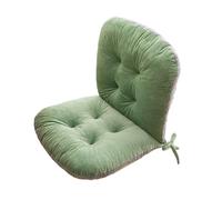 Eashaoo Pack of 2 Backrest Chair Cushion with Elastic Belt, Garden Office Dining Room Seat Pad, Lumbar Support Couch Seat Cushions for Indoor Outdoor Rattan Chair (Green,80x45cm)