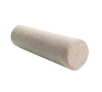 Eashaoo Round Cervical Roll Bolster Pillow, Cylindrical Memory Foam Roll Pillow for Head Legs Support, Neck Pillow Sofa Armrest Back Cushion with Linen Cover (Camel,70x20cm)
