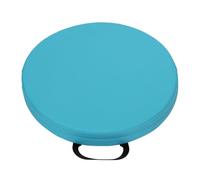 Eashaoo Round Floor Cushions, Classroom Flexible Floor Seat with Handle for Preschool, Waterproof Circle Chair Cushion for Indoor Outdoor Dining Stool Rattan Furniture (Lake Blue,1pc-35x5cm)