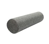 Eashaoo Round Memory Foam Neck Pillow, Cylindrical Cervical Roll Pillow with Linen Zipper Pillowcase, Sofa Armrest Backrest Cushion, Head Waist Legs Support Bolster (Dark Grey,70x20cm)