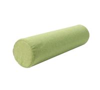 Eashaoo Round Memory Foam Neck Pillow, Cylindrical Cervical Roll Pillow with Linen Zipper Pillowcase, Sofa Armrest Backrest Cushion, Head Waist Legs Support Bolster (Green,60x15cm)