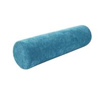 Eashaoo Round Neck Pillow Cervical Roll Bolster, Memory Foam Cylindrical Body Pillow for Neck Legs Lumbar Support, Bedding Pillow Back Cushion with Removable Cover (Blue,50x12cm)