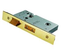Easi T Architectural Bathroom Lock, Turn and Release Mechanism, for Internal Wooden Doors, Residential and Commercial Use (PVD, 76mm)