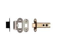 Easi-T Heavy Sprung Tubular Latch High Performance Steel Door Latch for Internal Timber Doors & Lever Handle Use (Satin Stainless Steel, 76mm - Radius)