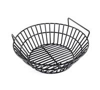EasiBBQ Charcoal Ash Basket for Large Grills, Kamado, Pit Boss, Louisiana Grills, Heavy Duty Porcelain Steel, Durable