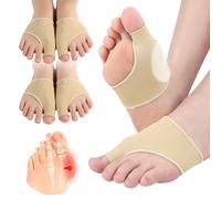 EASICUTI 2 Pairs Bunion Corrector Relief Sleeve, Gel Cushion Pads Big Toe Protector Socks Support for Hallux Valgus Bunion Protection Foot Pain Relief from Friction, Rubbing & Pressure, Men & Women