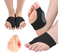 EASICUTI Bunion Corrector Relief Sleeve, 1 Pairs Gel Cushion Pads Big Toe Protector Socks Support for Hallux Valgus Bunion Protection Foot Pain Relief from Rubbing & Pressure, Men & Women, Black