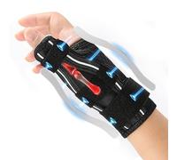 EASICUTI Thumb Support for Arthritis, Thumb Splint Wrist Brace Left Hand or Right Hand for Trigger Fingers, Tendonitis, Sprains, Pain Relief, Fits Women & Men, Breathable and Soft, Black/White