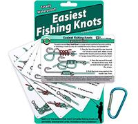 Easiest Fishing Knots: Waterproof Guide on How to Tie 12 Simple Fishing Knots with Mini Carabiner, Perfect for Beginners