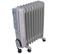 Easigear Oil Filled Portable Radiator, 2000W, 9 Fins, 3 Settings with Thermostat