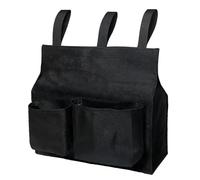 Easily Accessible Black Polyester Umpire Ball Bag Ideal for Organizing Softballs and Accessories on Game Day
