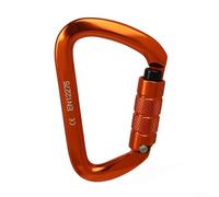 Easily Accessible Compact Design of the 25KN Heavy Duty Climbing Carabiner With Smooth Operation (Orange)