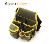 Easily Accessible Multi Pocket Tool Belt Designed to Meet The Needs of Professionals in Various Fields (Green+Yellow)